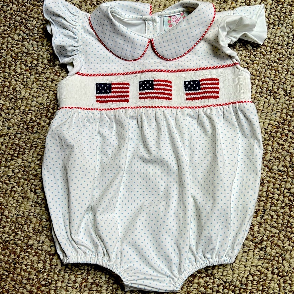 Cecil & Lou Patriotic Girls Bubble